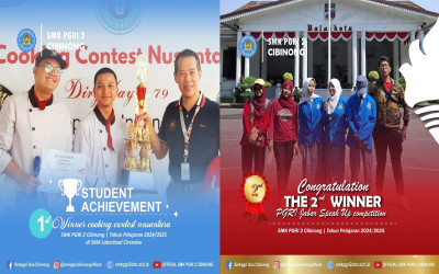 PRESTASI GEMILANG SISWA SMK PGRI 2 CIBINONG: MERAIH JUARA 2 PADA KOMPETISI JABAR SPEAKUP DAN JUARA 1 PADA COOKING CONTEST NUSANTARA