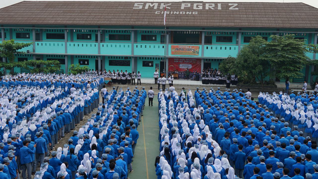 Upacara Peringatan Hari Guru Nasional Ke 78 Smk Pgri 2 Cibinong